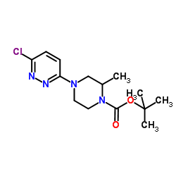 2-Methyl-2-propanyl 4-(6-chloro-3-pyridazinyl)-2-methyl-1-piperazinecarboxylate Structure