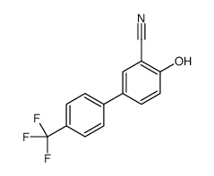 2-hydroxy-5-[4-(trifluoromethyl)phenyl]benzonitrile结构式