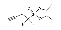 diethyl 1,1-difluoro-3-propynephosphonate结构式