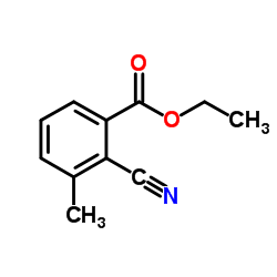 Ethyl 2-cyano-3-methylbenzoate structure