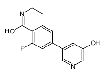 N-ethyl-2-fluoro-4-(5-hydroxypyridin-3-yl)benzamide Structure