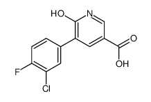 5-(3-chloro-4-fluorophenyl)-6-oxo-1H-pyridine-3-carboxylic acid Structure