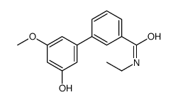 N-ethyl-3-(3-hydroxy-5-methoxyphenyl)benzamide结构式