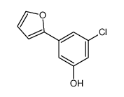 3-chloro-5-(furan-2-yl)phenol结构式