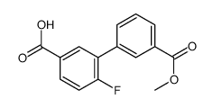 4-fluoro-3-(3-methoxycarbonylphenyl)benzoic acid结构式