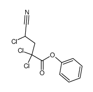 phenyl 4-cyano-2,2,4-trichlorobutyrate结构式