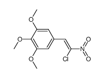 (Z)-(2-chloro-2-nitroethenyl)-3,4,5-trimethoxybenzene结构式