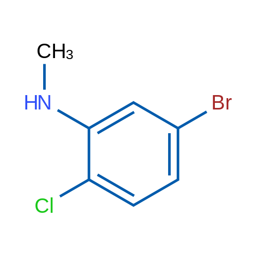 5-Bromo-2-chloro-N-methylaniline结构式
