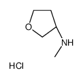 (S)-N-甲基四氢呋喃-3-胺盐酸盐结构式