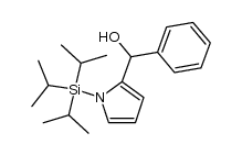 2-(1-hydroxybenzyl)-1-(triisopropylsilyl)pyrrole Structure