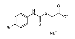 sodium 2-(((4-bromophenyl)carbamothioyl)thio)acetate结构式