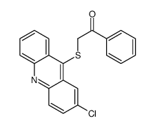 2-(2-chloroacridin-9-yl)sulfanyl-1-phenylethanone结构式