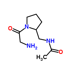 N-[(1-Glycyl-2-pyrrolidinyl)methyl]acetamide结构式