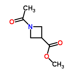 1-乙酰基-3-氮杂环丁烷甲酸甲酯结构式