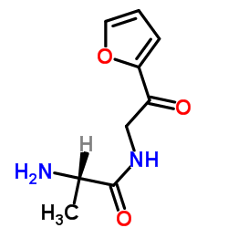 N-[2-(2-Furyl)-2-oxoethyl]alaninamide Structure
