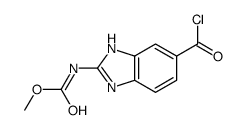 methyl N-(6-carbonochloridoyl-1H-benzimidazol-2-yl)carbamate结构式