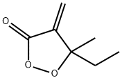 1,2-Dioxolan-3-one, 5-ethyl-5-methyl-4-methylene- Structure