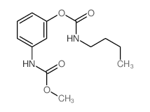 [3-(methoxycarbonylamino)phenyl] N-butylcarbamate结构式
