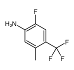 2-Fluoro-5-methyl-4-(trifluoromethyl)aniline结构式