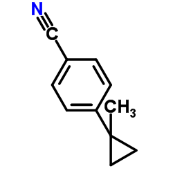 4-(1-Methylcyclopropyl)benzonitrile结构式