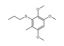 1,2,5-trimethoxy-3-(propylthio)-4-methylbenzene结构式