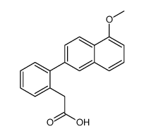 2-(5-methoxynaphthalen-2-yl)phenylacetic acid Structure