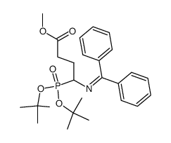 methyl 4-(di-tert-butoxyphosphoryl)-4-((diphenylmethylene)amino)butanoate Structure