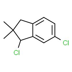 1,6-DICHLORO-2,3-DIHYDRO-2,2-DIMETHYL-1H-INDENE结构式