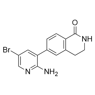 6-(2-Amino-5-bromopyridin-3-yl)-3,4-dihydroisoquinolin-1(2H)-one Structure