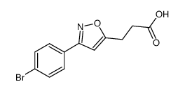 3-(3-(4-Bromophenyl)Isoxazol-5-Yl)Propanoic Acid Structure