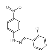 Benzaldehyde,2-chloro-, 2-(4-nitrophenyl)hydrazone structure