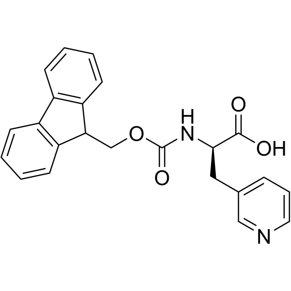 Fmoc-3-(3-Pyrdiyl)-D-alanine structure
