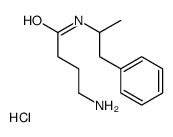 [4-oxo-4-(1-phenylpropan-2-ylamino)butyl]azanium,chloride Structure