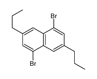 1,5-dibromo-3,7-dipropylnaphthalene Structure