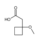 2-(1-methoxycyclobutyl)acetic acid structure