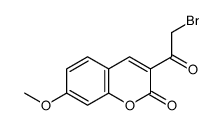 3-(2-bromoacetyl)-7-methoxychromen-2-one Structure