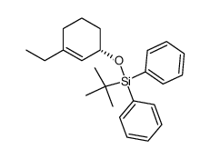 (S)-3-(t-butyldiphenylsilyloxy)-1-ethylcyclohexene结构式