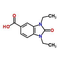 1,3-Diethyl-2-oxo-2,3-dihydro-1H-benzimidazole-5-carboxylic acid Structure