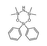 2.2.4.4-Tetramethyl-6.6-diphenyl-1.5-dioxa-3-aza-cyclohexasilan Structure