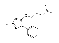 5-[3-(Dimethylamino)propoxy]-3-methyl-1-phenyl-1H-pyrazole结构式