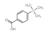 Benzoic acid,4-(trimethylsilyl)- Structure