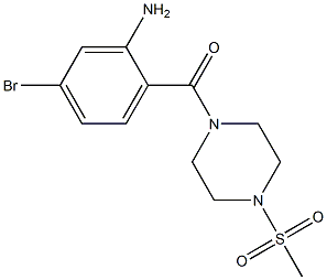 (2-氨基-4-溴苯基)[4-(甲基磺酰基)-1-哌嗪基]甲酮图片