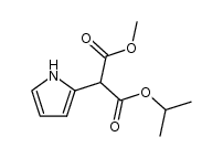 Methyl isopropyl 2-pyrrolylmalonate Structure