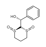 (1R,3R)-1,3-dithiane-1,3-dioxide-2-[(1R)-1-phenyl]methanol Structure