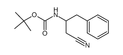 (R,S)-2-N-Boc-3-Phenylpropyl cyanide结构式