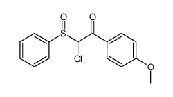 2-chloro-1-(4-methoxyphenyl)-2-(phenylsulfinyl)-1-ethanone Structure