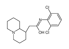 2-[(1S,9aR)-2,3,4,6,7,8,9,9a-octahydro-1H-quinolizin-1-yl]-N-(2,6-dichlorophenyl)acetamide Structure