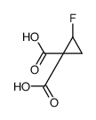 1,1-Cyclopropanedicarboxylicacid,2-fluoro-(9CI) Structure