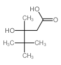 Pentanoic acid,3-hydroxy-3,4,4-trimethyl- Structure