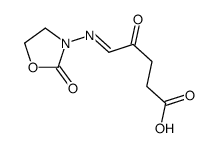 4-oxo-5-[(2-oxo-1,3-oxazolidin-3-yl)imino]pentanoic acid结构式